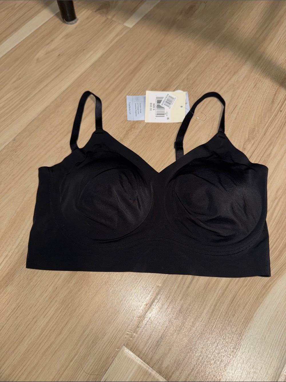 True & Co. Black Wireless Seamless Bra